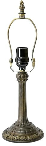 Tiffany-Ersatzhalterung für Schreibtischlampen, Kunstharz, Bronze-Finish, 36,6 cm hoher Ständer für 20,3 cm Buntglas-Lampenschirme, Nachttisch, Leselampenständer
