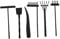 Homoyoyo Mini Garden Rake Toys 6pcs Plastic Zen Garden Kit Sandbox Rake Lightweight Portable Non-slip Surface Landscape Decor