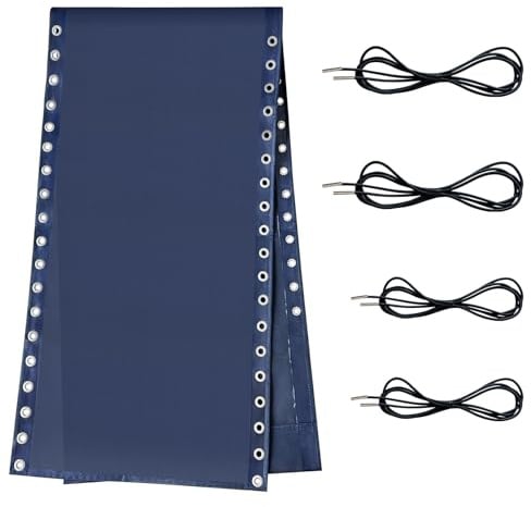 Ostlttyn Liegestuhl Ersatzstoff Bungee Cord Kit, 17 Zoll Breite Reparatur Tuch Mit Ersatzschnur FüR Liegestuhl Anti Gravity StüHle Outdoor Recliner Sunlounge Stuhl Rasen Strand Sling Stuhl, Blau