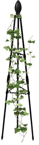 Raypontia Metal Garden Obelisk - 120 cm Climbing Aid Trellis for Plants