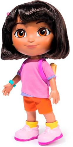 Dora LA Exploradora Puppe singt und erforscht: mit Liedern, Soundeffekten und zweisprachigen Sätzen + Zubehör - 6073379 - Spielzeug für Mädchen ab 3 Jahren + - Geschenk für Mädchen ab 3 Jahren +