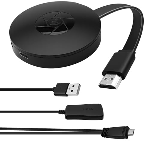 Wireless HDMI Dongle Miracast 1080P Full HD AirPlay DLNA, HDMI WLAN Adapter für TV Beamer Monitor, Display Adapter für Bildschirmspiegelung & Erweiterung mit Android iOS Windows macOS