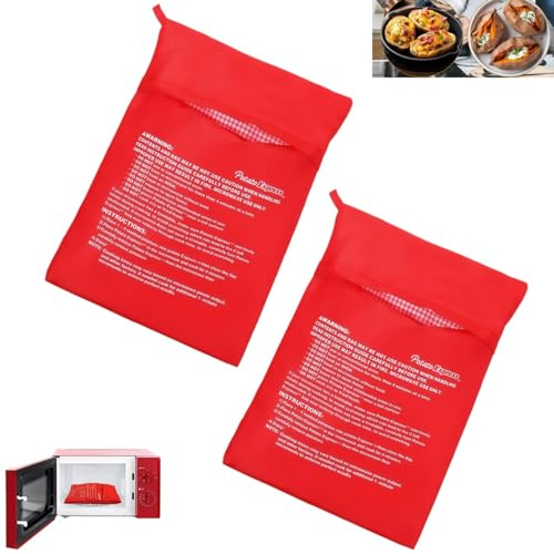 2 Stück Mikrowellen-Kartoffelbeutel,Kartoffel Tasche,wiederverwendbare Kochtasche Beutel,Kartoffelbeutel,Kartoffelsack,Mikrowellen-Garer,für Ofenkartoffeln,Maiskolben