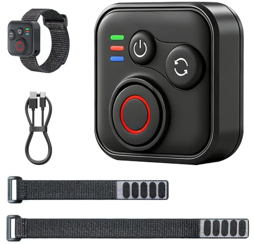 XPJBKC Bluetooth Fernbedienung für Insta360 X5/X4/X3/Ace Pro 2/Ace Pro/GO3S/GO3/GoPro Hero 13/12/11, Wasserdicht Wireless Fernbedienung Zubehör mit Bis zu 96H Betriebsdauer & BT5.1, 50M Reichweite
