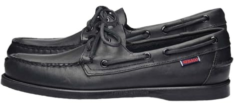 Sebago Herren Docksides Portland Bootschuhe, Schwarz (Total Black 924), 40 EU