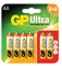 GP Batteries Ultra Alkaline AA batteries | Battery Can Be Used Across All Devices | Shelf Life Up To 7 Years | Powerful Disposable Batteries