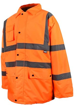 Hi-Vis Motorway Jacket Orange - M (41in)
