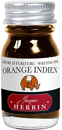 Herbin Bottled Fountain Pen Ink, 10ml - Indian Orange
