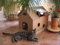 Katzenhaus aus Wellpappe, Katzenkorb, Katzenhöhle, Kartonhaus