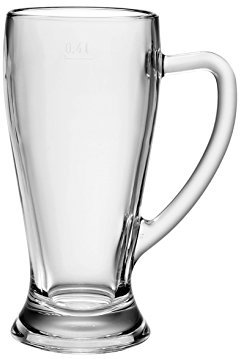 Home 1118550 Lot de 6 verres en verre Bavière avec manche 51 cm