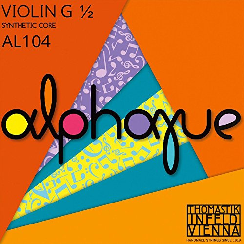 Thomastik Single string for Violin ALPHAYUE 1/2, scale 283mm/11.1 nylon core - G-string synthetic core, monel wound