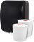 Blanc HYGIENIC Set: Handtuchrollenspender Autocut, Blanc Cosmos 2 Handtuchrollen Premium TAD - PRODUKTSET Farbe Schwarz