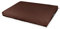 Happers Coussin Imperméable et Déhoussable pour Palette en Similicuir Marron 120x80x20