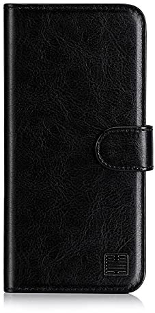 32nd Book Wallet PU Leather Flip Case Cover For Apple iPhone 11 Pro Max (6.5), Design With Card Slot and Magnetic Closure - Black