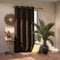 AmeliaHome Blackout Tenda 1 Pezzo Oscurante, Poliestere, Cioccolato, Ösen 140x270