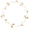 Minkissy Blatt Haar Rebe Braut Haar Kranz Hochzeit Blatt Stirnband für Brautjungfer Braut Hochzeit Kopfbedeckungen (Golden)