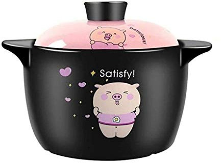 RONGJJ Casserole, Clay Casserole Pot Terracotta Stew Pot Ceramic Casserole Clay Cooking Pot Onion soup Pots Korean Bibimbap soup pot Soup pot, capacity 2.8L