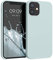 kwmobile Handyhülle für iPhone 12 mini Hülle, für iPhone 12 mini Case - Hülle Silikon - kabelloses Laden - Cool Mint