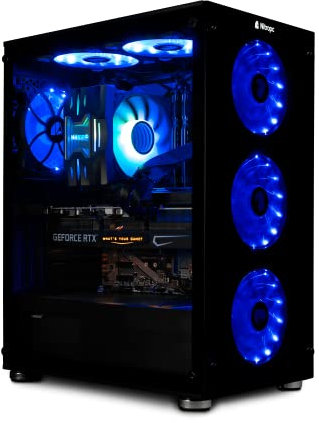 NitroPC - PC Gaming Estremo Silver v2 (Intel Core i5 14400 10/16 4.7GHz, RTX 4060 Ti 8GB, RAM 32GB, M.2 1TB, Windows 11, WiFi) Computer fisso, PC Gamer