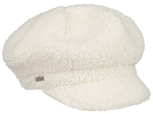 Seeberger Teddy Fur Ballonmütze Schirmmütze Damencap Wintercap Kunstfellcap Baker-Boy-Mütze (One Size - weiß)