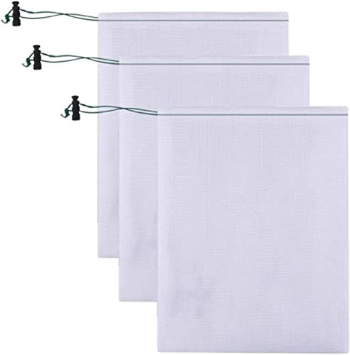 Youning 3PCS Filterbeutel Für Poolsauger Auffangbeutel Ersatz-Netz Reinigung Netzbeutel Fine Mesh Net Bag Catcher Reinigung Net Bag Für Den Pool Blattreinigung Pool Staubsauger Zubehör