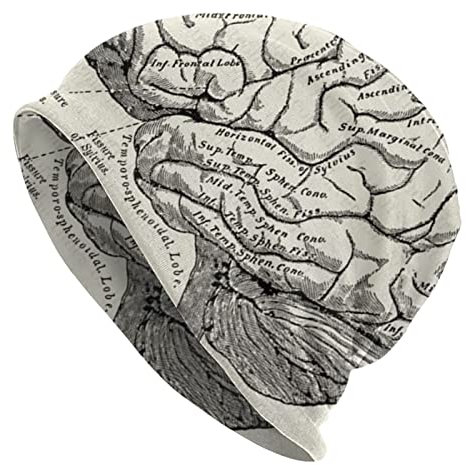 DJNGN Brain Structure Beanie-Mütze, modisch, lässig, warm, gestrickt, für Männer und Frauen