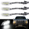 Boigoo Kühlergrill, dekorative Lichter, kompatibel mit Dodge Ram 1500 2013–2018 & Ford F-150 Raptor 2004–2019, Auto-Gittergitter (weiße Linse)