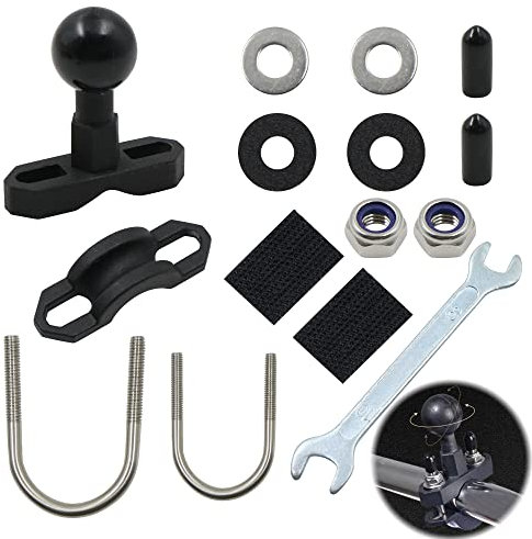 Adattatore Attacco Sfera Base Compatibile - Ram Mount Moto Accessori Supporto Testa Sferica Con Supporti Ram Supporto Telefono Da Bicicletta Bicicletta, 1 Pz, Alluminio 1 Testa a sfera (1)