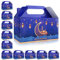Jodsen 12 Stück Eid Mubarak Geschenkboxen,Muslimische Ramadan Eid Mubarak faltbare Leckereien Boxen,Islamische Ramadan Mondschloss Dekorationen Geschenkbox,mit Henkel Eid Party Dekoration