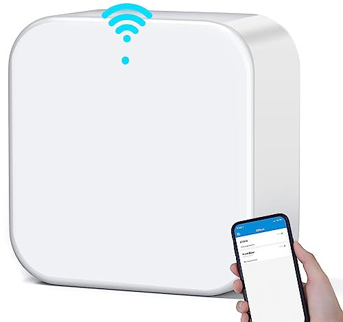 Zowill Smart Lock WiFi G2 Gateway, controllo remoto e gestione per serratura intelligente tramite l'app DDLock, ponte Wi-Fi compatibile con Alexa e Google Home per controllo vocale