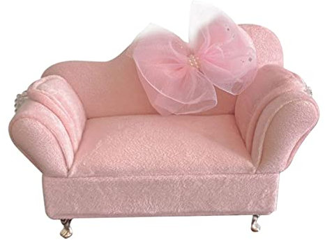 MagiDeal Sofa im Maßstab 1:12, Miniatur-Möbel, Wohnzimmer-Ornamente, Schlafzimmer-Life-Szene-Versorgung, Mädchen-Frauen-Schmuckkästchen, Einzelsofa