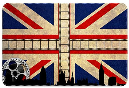 VBFOFBV Tappeto per camera da letto, tappetino da bagno, tappeto da cucina, tappeto lavabile per cucina, lavanderia, porta, portico,Annata del fumetto della bandiera britannica