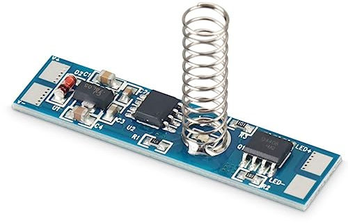 Dimmer Touch LED für Aluminiumprofil, mit Speicher auch nach Stromausfall, 12 V 24 V 4 A, Größe 40 x 10 x 2 mm (1)