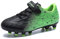 Maxome Kids Unisex Football Boots Soccer Cleats FG/AG Cleats Kids Girls Athletics Training Shoes Junior Outdoor Sport Sneakers Black, Green Size 9.5 UK Child