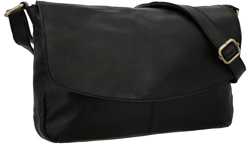 Gusti Leder Umhängetasche Damen - Maisie – Kleine Ledertasche Damen aus Schafsleder - Vintage Umhängetasche Leder mit Reißverschluss & Gurt