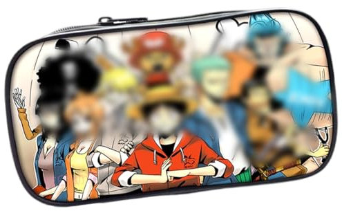 IOSCDH One-Piece Design Pencil Case, Cartoon Anime Pencil Case große Kapazität Pen Pouch Compartment Zip Portable Student Briefpapier Box geeignet für Kinder und Jugendliche in der Schule-G