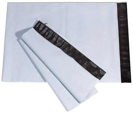 350 Stück Folienversandtaschen selbstklebend | 420 x 550 mm Versandbeutel mit Selbstklebeverschluss | 42 x 55 cm Versandtüten blickdicht aus Plastik für Kleidung und Textilien