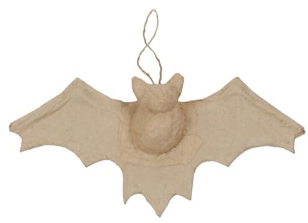 Décopatch AP150Opack 5x Fledermaus aus Pappmaché 4x21x10cm Kraftbraun