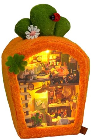 Miniatur-Holzhaus-Bausatz | Miniaturhaus-Kit | winzige Haus-Bastelsets | Miniatur-Bastelsets zum Selbermachen | Holzpuppenhaus-Kit | Winzige Heimsets für Erwachsene zum Bauen | -Heimherstellung