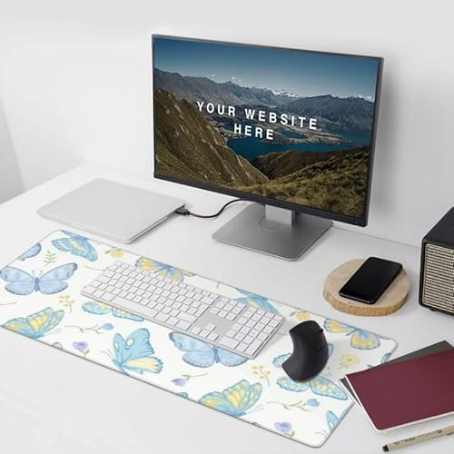 Gaming Keyboard Mat, 16 x 35.5 inches, Large Non-Slip Rubber,for Home Office, Computer Desk, Laptop Desk, Gaming Desk, Keyboard Tray