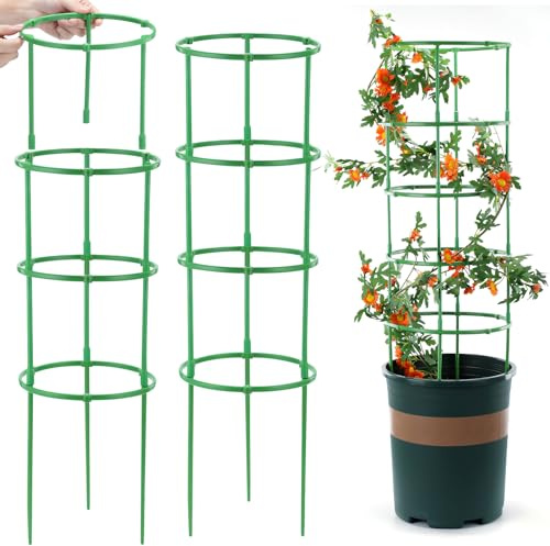 Tomaten Rankhilfe, Gurken Rankhilfe, Tomatenturm, Tomatenkäfig Pflanzenstütze, Garten Rankhilfen Für Kletterpflanzen Gurken Rankhilfe Tomaten, Rankenhilfe Für Pflanzen Topf (100PCS)