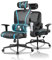 EUREKA ERGONOMIC Gaming Stuhl, Ergonomischer Bürostuhl mit Verstellbarer Lordosenstütze und Kopfstütze, PC Stuhl mit Atmungsaktive Elastische Sitzkissen, 136 KG, Schwarz&Blau