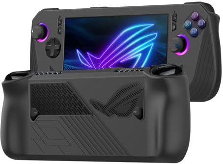 Palumma Silicone Protective Case for ASUS Rog Ally X 2024 Gaming Handheld Protective Cover Accessories for ASUS Rog Ally X 2024 Gaming Handheld (Black)