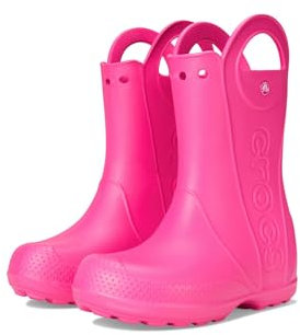Crocs Unisexe Enfant Handle It Rain Boot K Bottes, Pink Crush, 38/39 EU