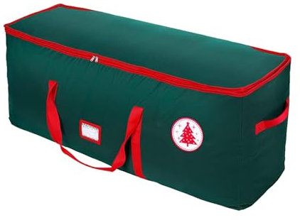 Generic - Sac de rangement pour sapin de Noël - Tissu Oxford 600D imperméable et résistant - Fermeture éclair solide - Poignée renforcée - 2,3 m - Noir