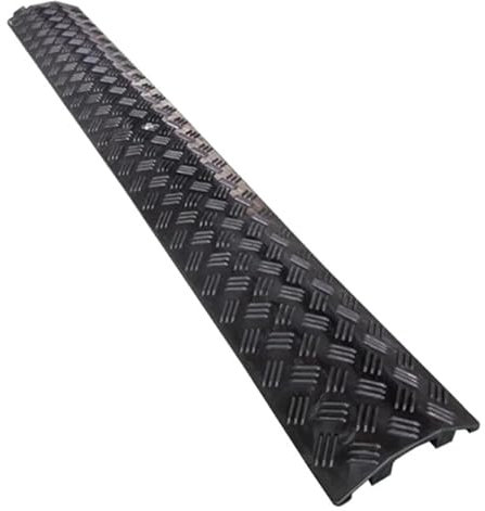 Passe Câble Sol Rigide, Goulotte Protection, Couvercle De Câble Robuste for Usage Extérieur Passe Câble Ralentisseur Modulaire pour Protéger Fils Électriques(Black)