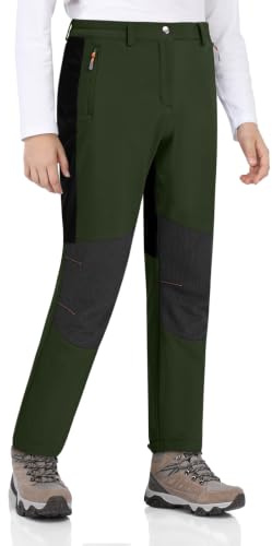 Zoofly Pantalones Nieve Niño Pantalón Invierno Niña Pantalon Termico Impermeable Forrado Softshell Termicos Trekking