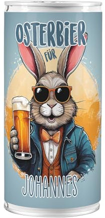 Lustapotheke® Osterbier mit ihrem Namen personalisierbar - ein lustiges Biergeschenk zu Ostern 1l