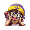 13 cm x 12,1 cm für Arale Anime Girl Autoaufkleber Kratzfest Windows Motorrad RV