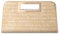 VASCHY Clutch Damen, Mode Schultertasche ELegant Handtasche Umhängetasche Wristlet Clutch Crossbody für Hochzeit Freizeit Party Aprikosen-Gewebe